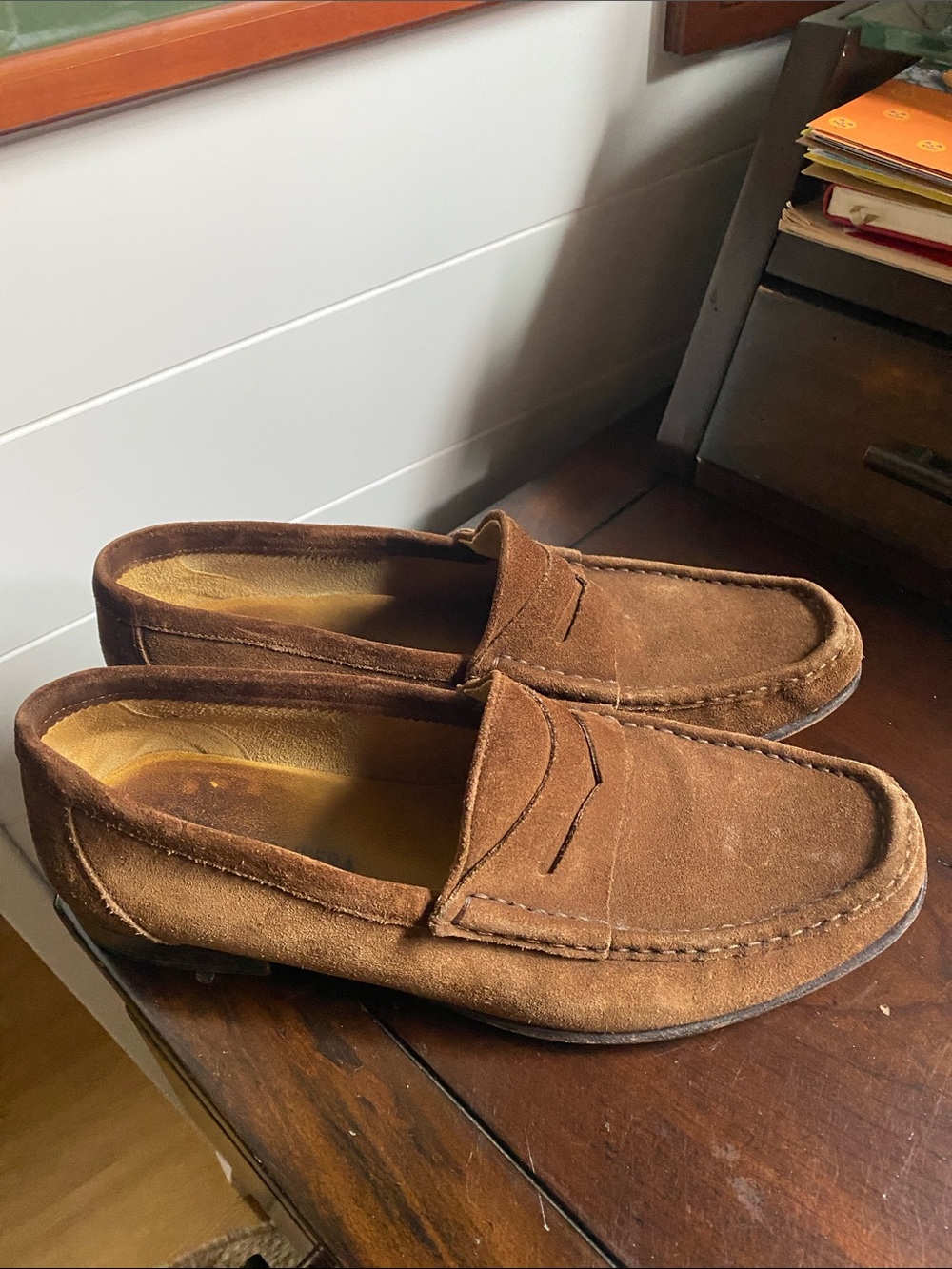 Men’s suede slip on shoe